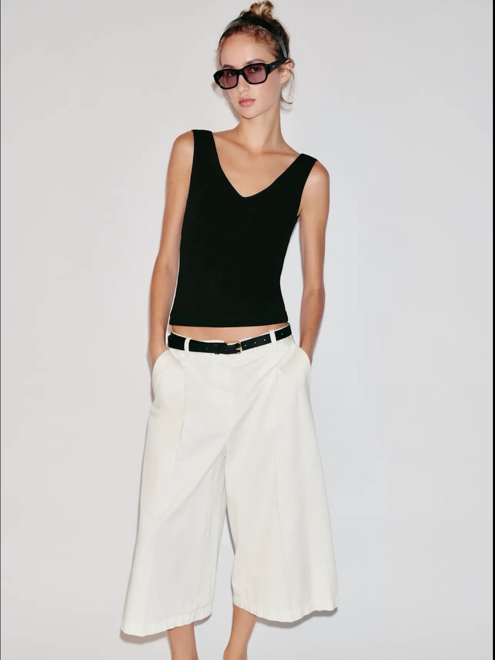 Zara Black V-Neck Camisole
